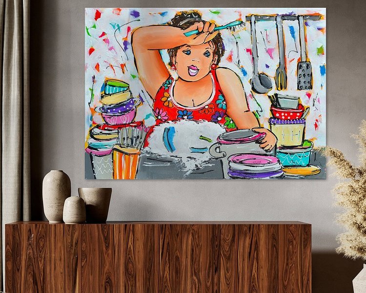 Example of the artwork in a room