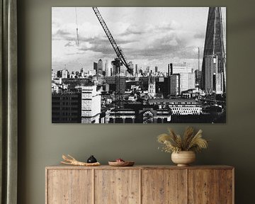 Skyline London, zwart-wit. van Erik Juffermans