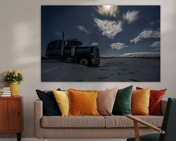 Peterbilt Truck in de nacht