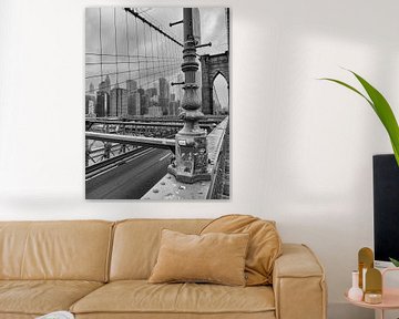 Le pont de Brooklyn à l'horizon de New York sur Carina Meijer ÇaVa Fotografie