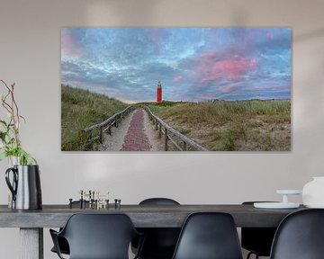 Leuchtturm von Texel bei Sonnenuntergang. von Justin Sinner Pictures ( Fotograaf op Texel)