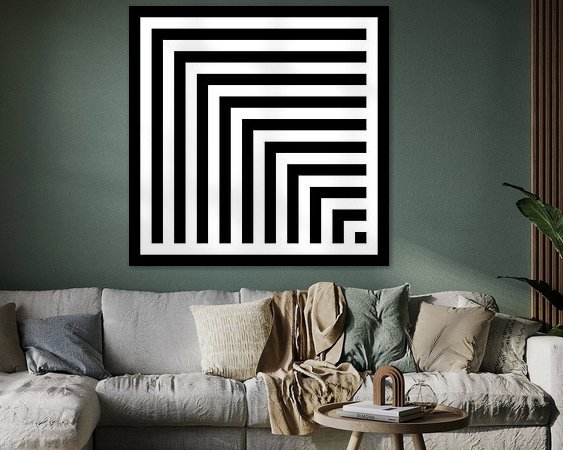 Example of the artwork in a room