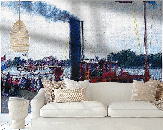 Example of the artwork in a room