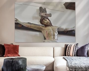 Jezus aan zijn kruis. van Kim De Sutter