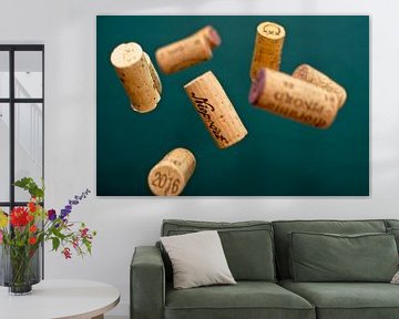 Flying corks 3 by Arjen van de Belt