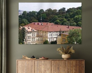 Prague - Vue sur le monastère sur Wout van den Berg