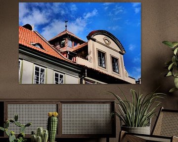 Prague - Building with beautiful dormer window by Wout van den Berg