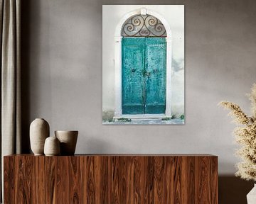 Closed door in beautiful Toscane van Aminda