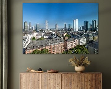 Die Skyline von Frankfurt in Deutschland von MS Fotografie | Marc van der Stelt