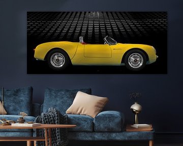 Porsche 550 Spyder en jaune sur aRi F. Huber