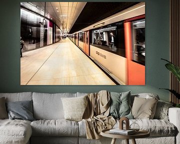 metro station on the north south line Amsterdam
