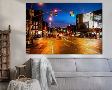 la vie nocturne dans les rues de New York