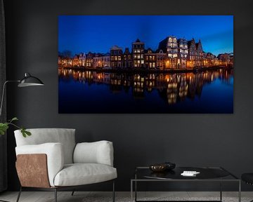 Panorama van het Spaarne in Haarlem - Maart 02 van Arjen Schippers