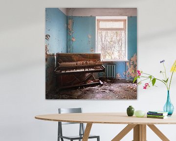 Abandoned Piano in the Room. by Roman Robroek - Photos of Abandoned Buildings