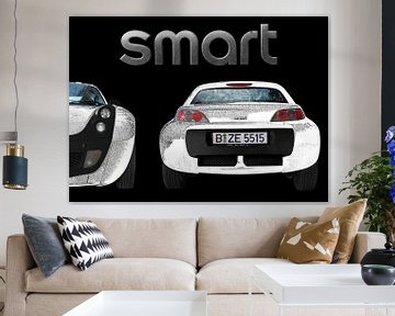 SMART Roadster in grafiet wit