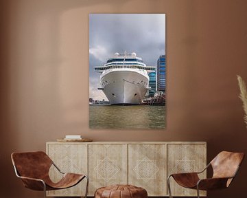 Cruiseschip op het Amsterdamse IJ van Anouschka Hendriks
