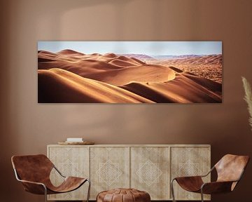 Oman Rub Al Khali Emtpy Qarter Desert Panorama van Jean Claude Castor