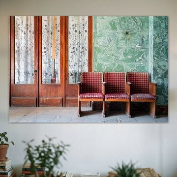 Chairs in Abandoned Theatre. by Roman Robroek - Photos of Abandoned Buildings