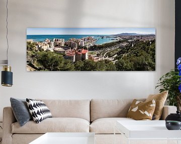 Panorama (3:1) van Malaga van René Weijers