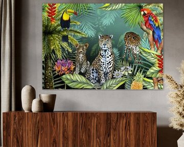 Tropische Pflanzen und Wildtiere