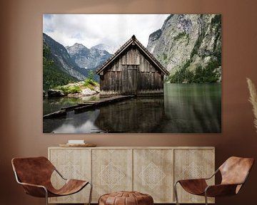 Fischerhütte am Obersee im Nationalpark Berchtesgaden von Fabian Bracht