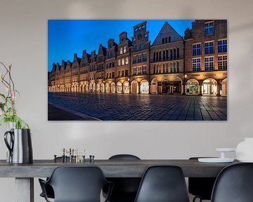 Principal market Münster at the blue hour by Steffen Peters