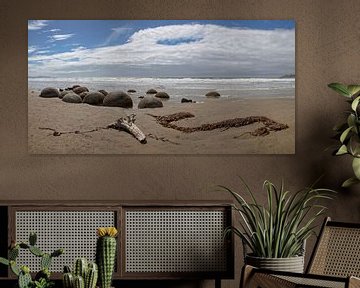 Moeraki boulders Nieuw zeeland van Ruth de Ruwe