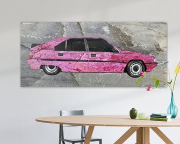 Citroën BX Art Car in roze van aRi F. Huber