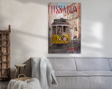 Tram in Lisbon by Berthold Werner