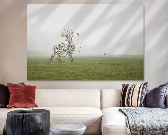 Example of the artwork in a room