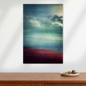 Ruhe Geniessen - Einsamer Wanderer am Strand