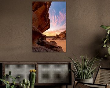 Sonnenuntergang in der Wüste von Jeroen Kleiberg