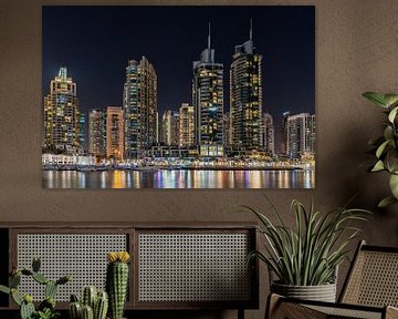 Skyline Dubai Marina by Jeroen Kleiberg