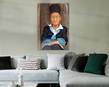Alter Mann in Laos von Gert-Jan Siesling