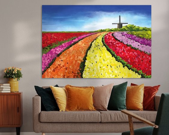 Example of the artwork in a room