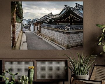 Street in Bukchok, Seoul, South Korea by Mickéle Godderis