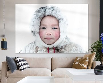 Nenet-Mädchen in Sibirien von Milene van Arendonk