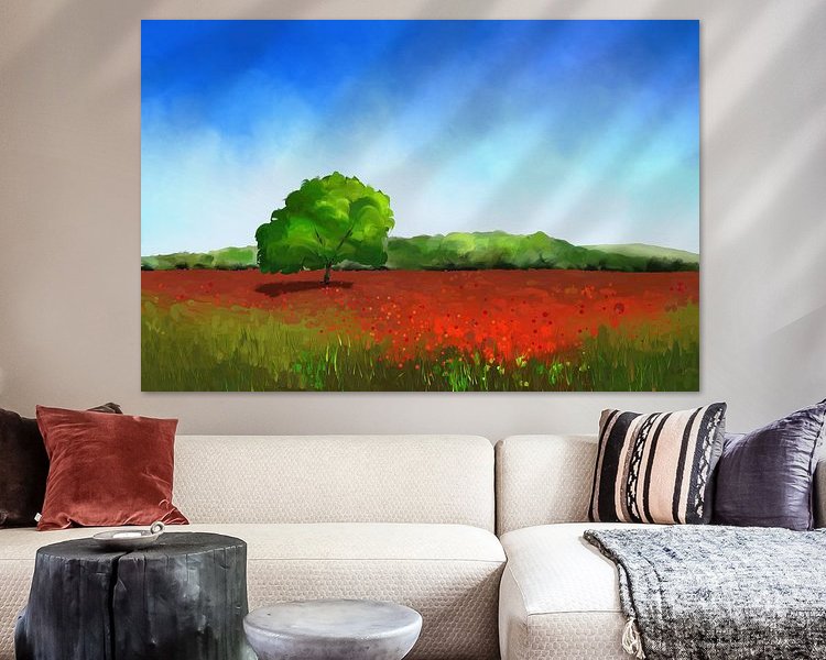 Example of the artwork in a room