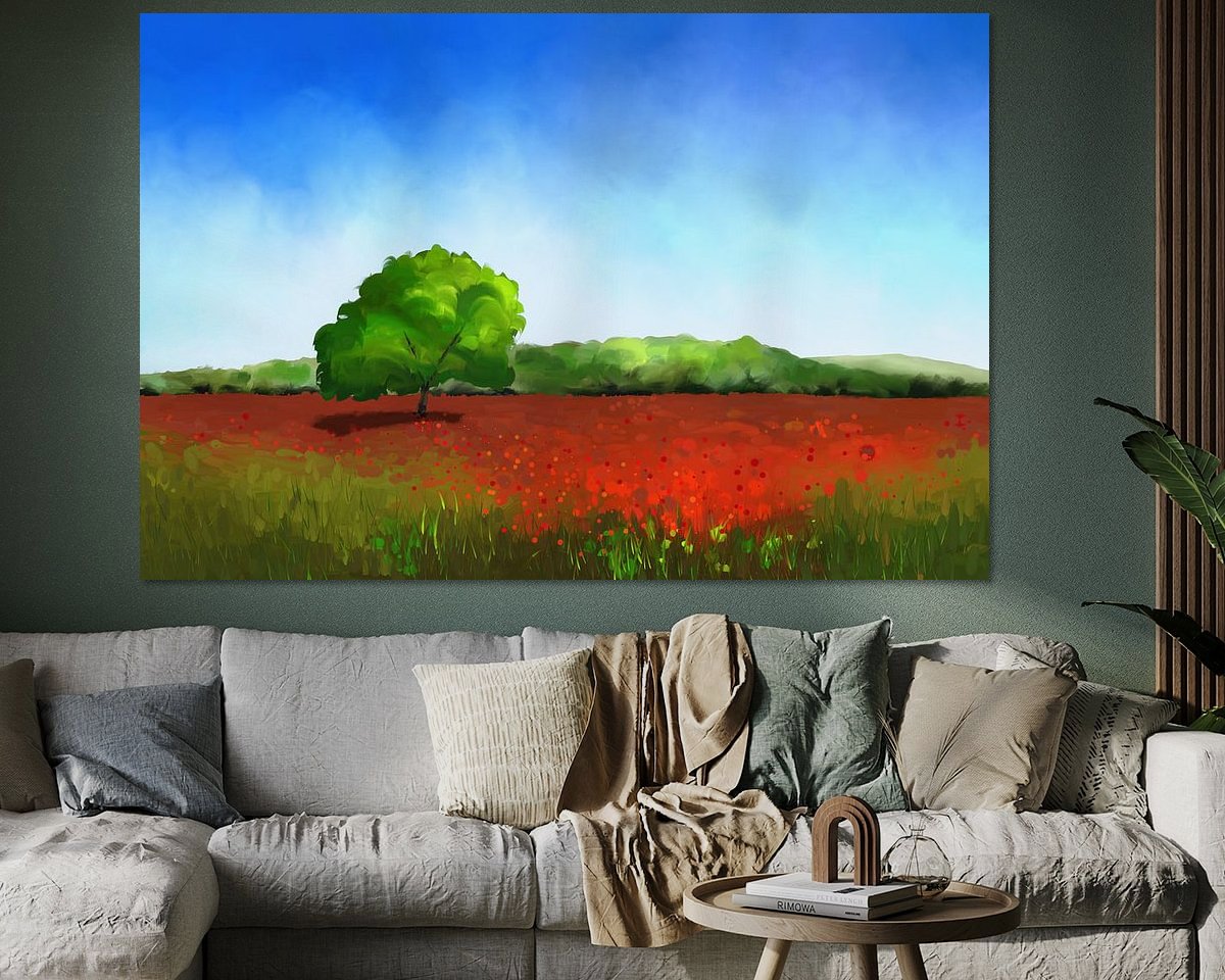 Example of the artwork in a room