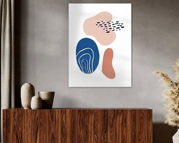 Abstracte Vormen Print van MDRN HOME