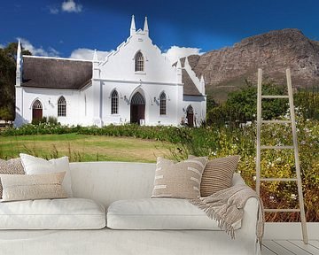 Kaaps-Hollandse kerk in het zuiden van Zuid-Afrika