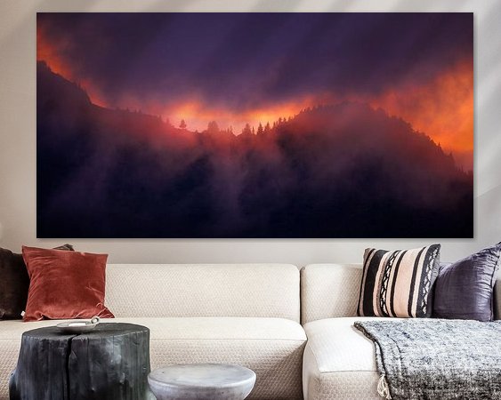 Example of the artwork in a room