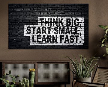 Denk groot, begin klein, leer snel. van Günter Albers