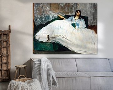 Dame met een waaier, Édouard Manet