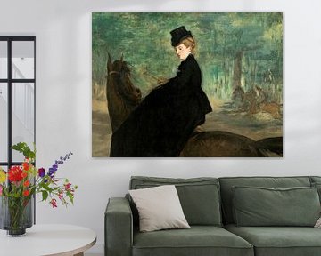 De Amazone - Portret van Marie Lefébure, Édouard Manet