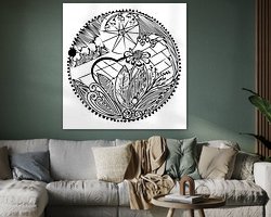 Example of the artwork in a room