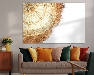 Wicker parasol by Katrien Ertryckx