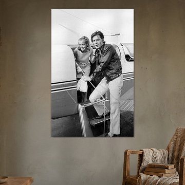 Alain Delon und Romy Schneider von Bridgeman Images