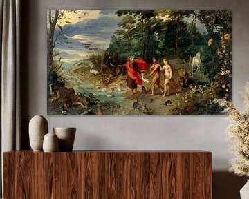 Adam en Eva in de Hof van Eden, Jan Brueghel de Jonge