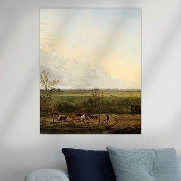 Vergezicht over de weiden bij ’s-Graveland, Pieter Gerardus van Os (gezien bij vtwonen)